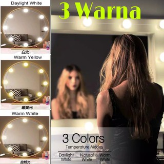  10 BOHLAM LAMPU  LED MEJA  RIAS  MAKEUP LED Vanity TUMBLR 