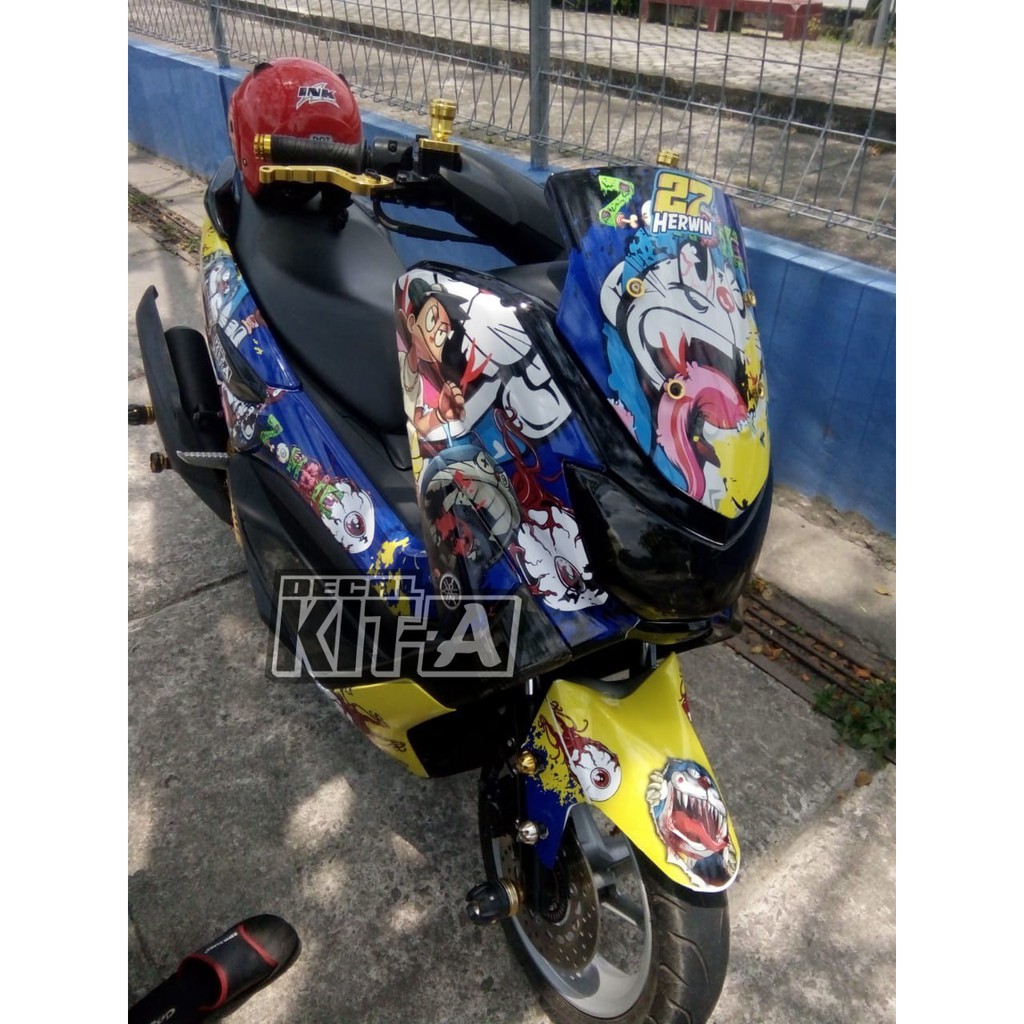 Decal Stiker Nmax Doraemon Zombie Dekal Sticker Striping Nmax