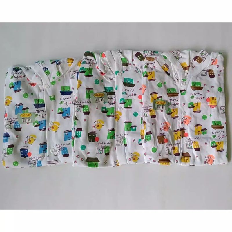 Wiedy Jumper topi putih motif
