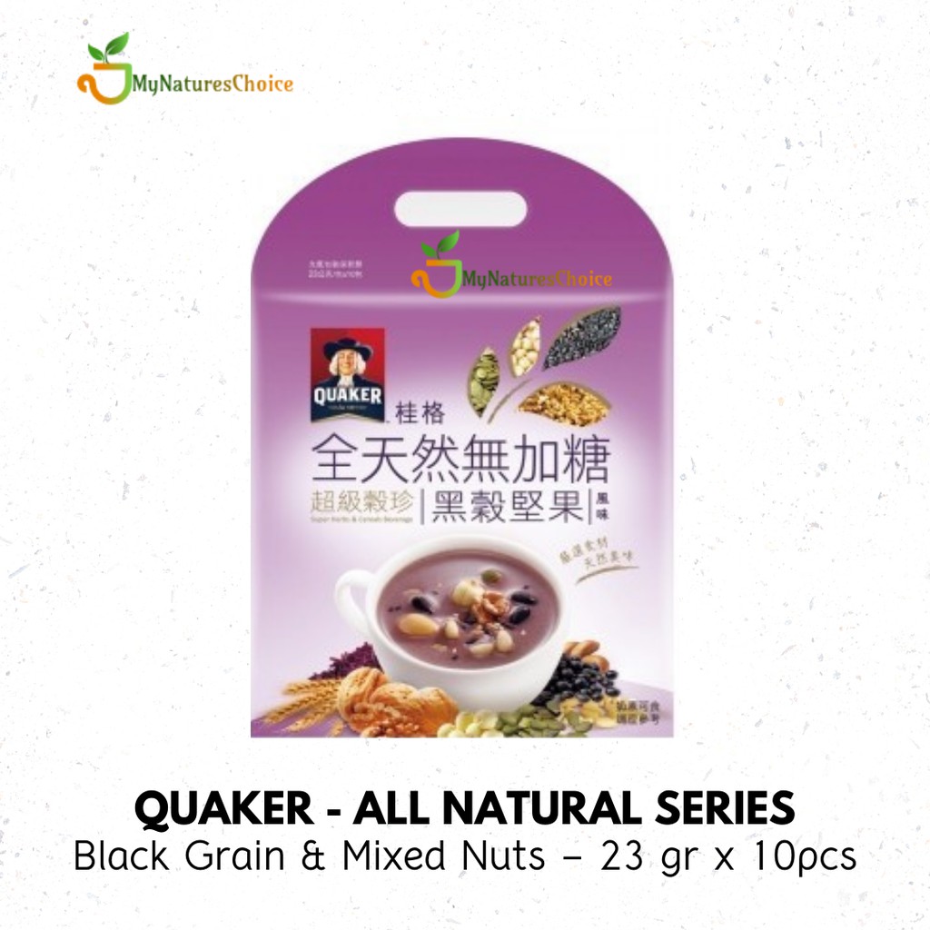 Quaker Oats NATURAL Series - Black Grains & Mixed Nuts - Import Taiwan