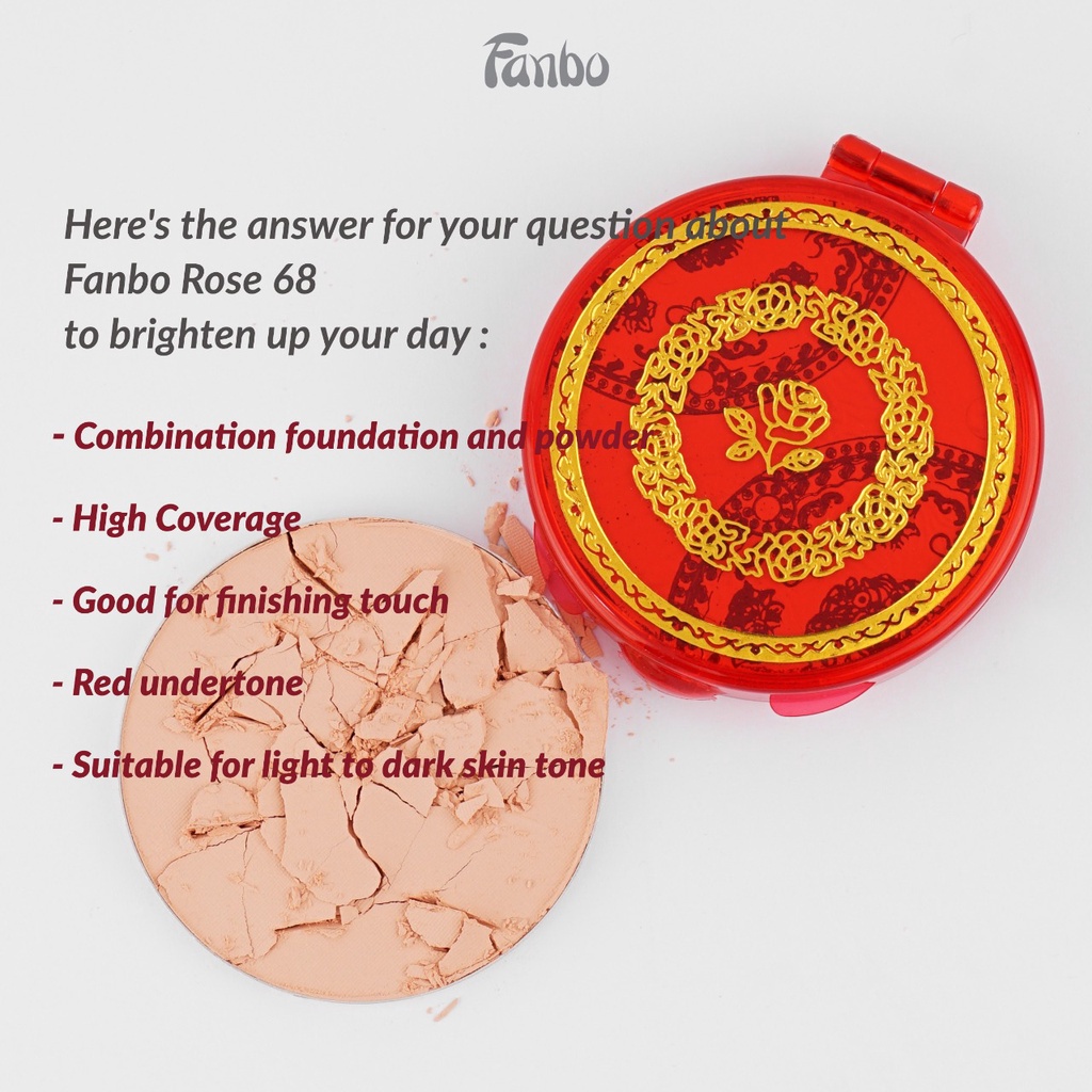 Fanbo Rose 68 Pancake Compact Powder