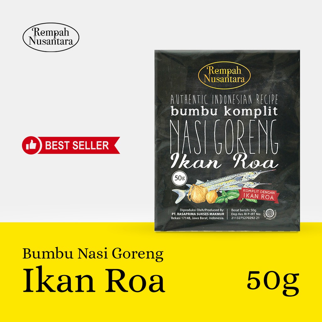 

Bumbu Nasi Goreng Roa Asap Seriboe Rempah Nusantara (50 Gram)