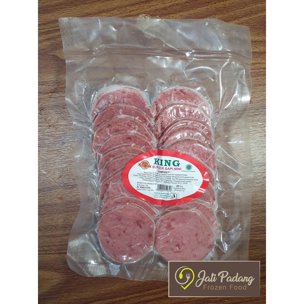 

Daging Burger Sapi Kingfood - Beef Burger Sapi isi 20 Potong