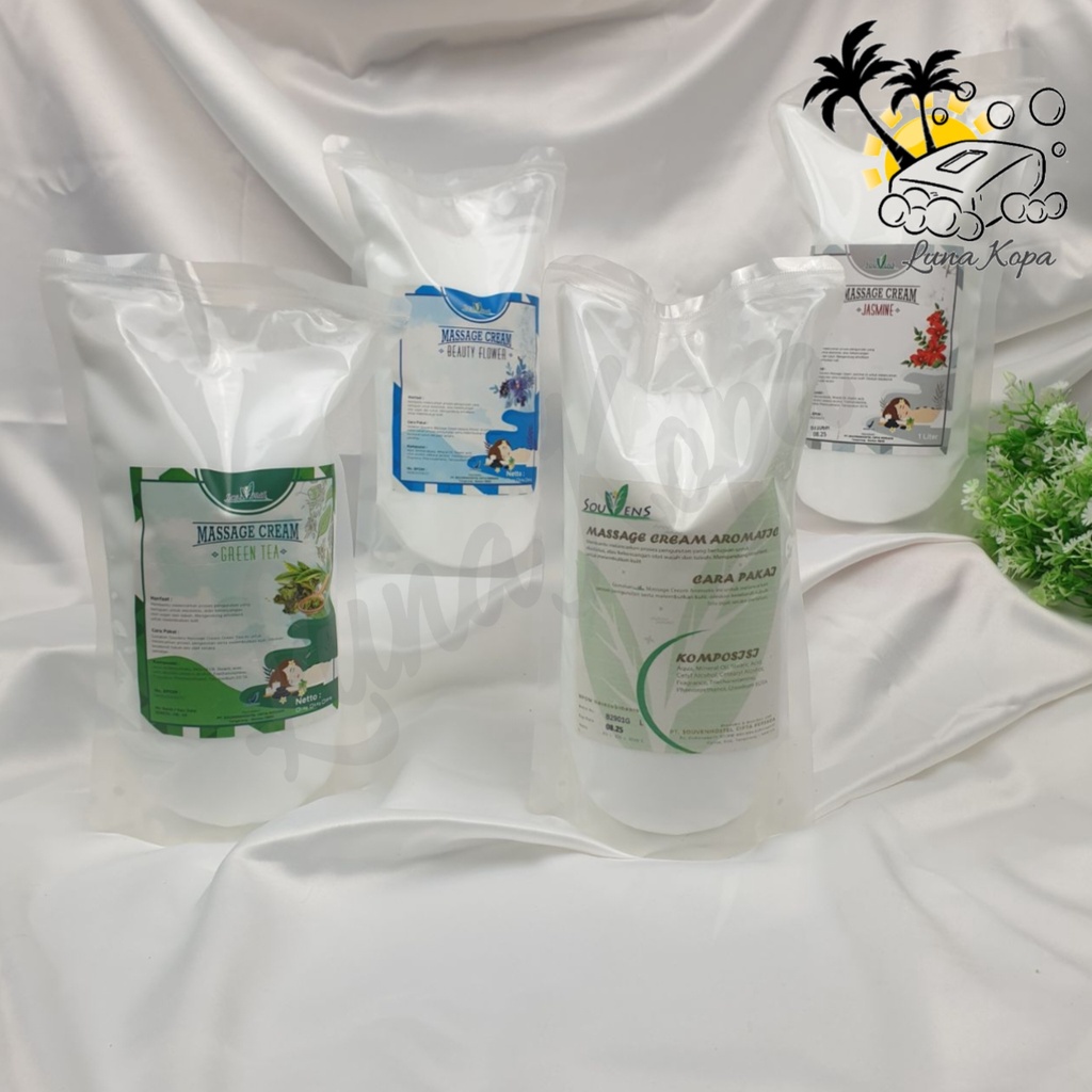 Massage Cream Aromatic / Krim Pijat Urut Salon & Spa Refleksi Kemasan Pouch 1kg ( BPOM )