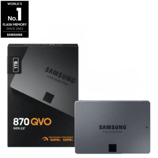 Samsung SSD 870 QVO SATA-3 1TB - MZ-77Q0BW - Black