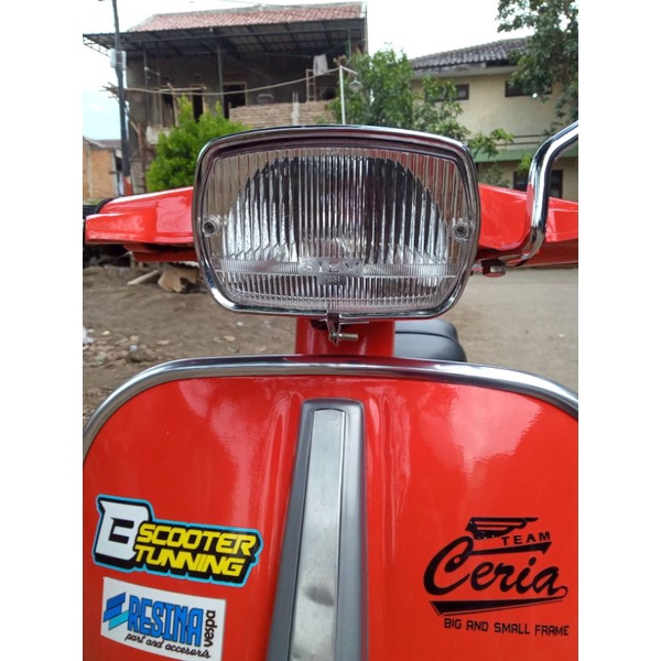 ring lampu Vespa PTS special croom bahan bagus presisi