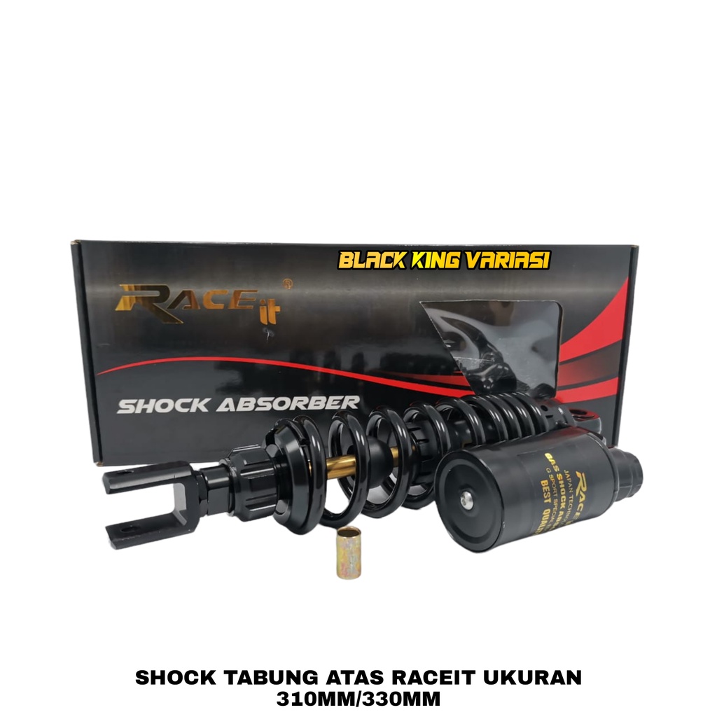 Shockbreaker Belakang Tabung Atas Shock Race It Matic 310mm 330mm Supensi Klik mio Fino Beat Vario Scoopy spacy