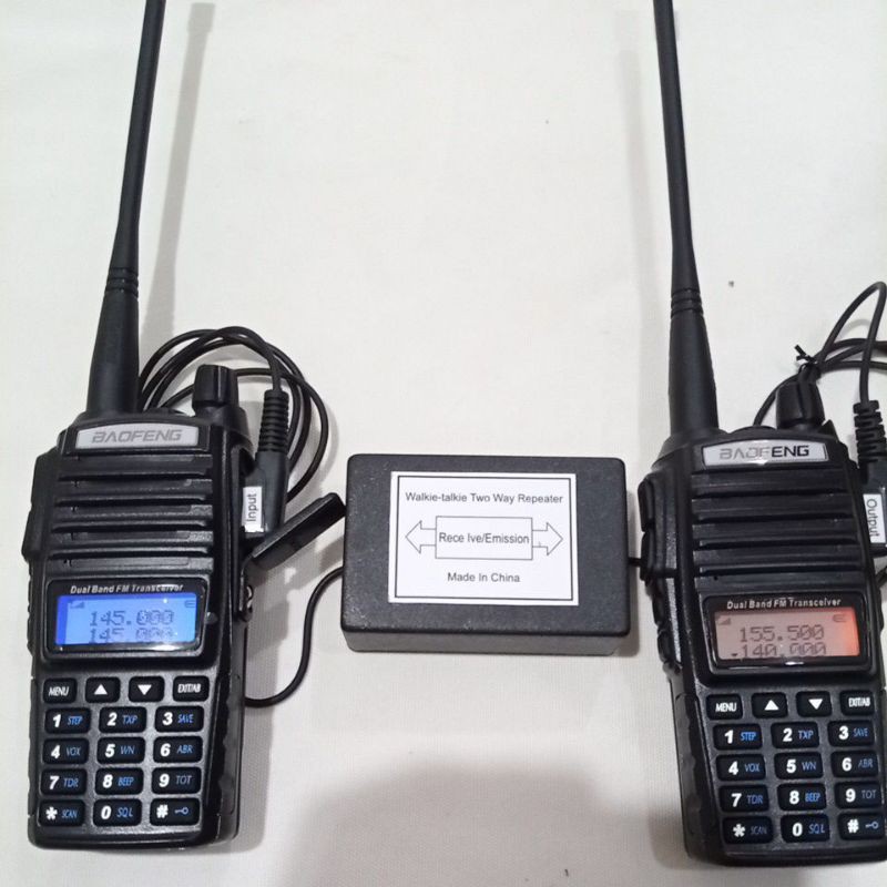 Repeater portable HT Baofeng UV82 plus HT, Pancar ulang ht box cor sepaket lengkap repeater portable
