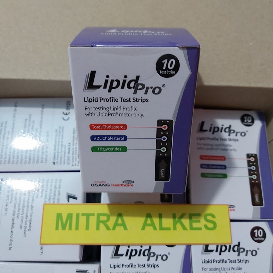 Jual Strip Lipid Pro Lipid Profile Test Strips Tc Hdl Ldl Tg Stik