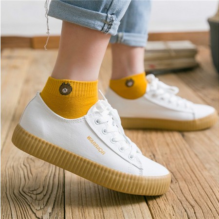 ⭐𝐈𝐇𝐒 𝟎𝟔𝟑⭐️Kaos Kaki Pria Wanita Motif Beruang Kaos Kaki Semata Ankle Socks-7