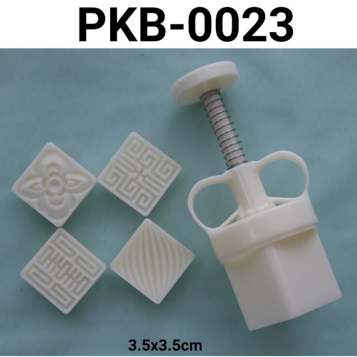 

PKB-0023 CETAKAN KUE BULAN CETAKAN MOONCAKE PLUNGER KOTAK BUNGA 50GR HEMAT