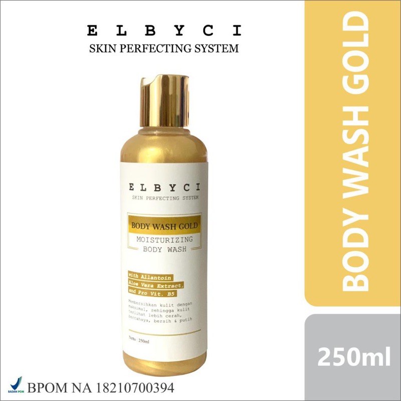 ELBYCI BODY WASH GOLD/BODY WASH WHITENING