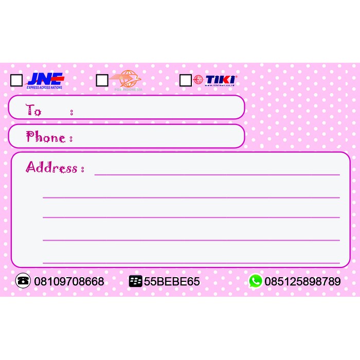 

Stiker Label Pengiriman Olshop