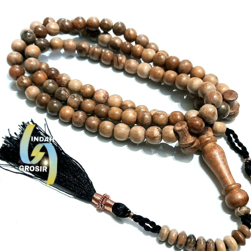 TASBIH KAYU GAHARU BUAYA 8MM 99 BUTIR