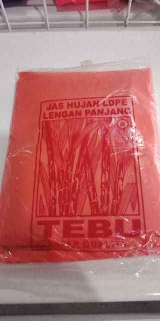 Jas Hujan Plastik Tebu dan Belalang Panjang Poncho HDPE