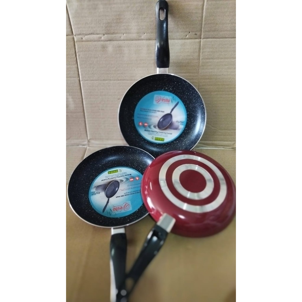 VESTA Frypan Marble Premium Keramik Anti Lengket  22 cm