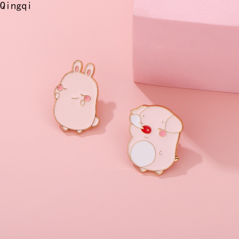 Bros Pin Enamel Desain Kartun Hewan Kecil Lucu Untuk Aksesoris Anak Unisex