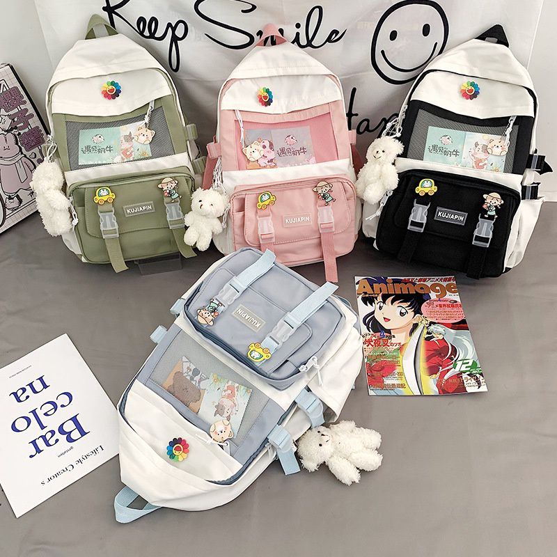 ETALASE KOREA 7 TAS SEKOLAH IMPORT MODEL BARU/TAS ANAK SEKOLAH MODEL KOREA GRATIS GANTUNGAN BONEKA DAN PIN ACRYLIC/TAS SEKOLAH ANAK SD SMP SMA MODEL KOREA/TAS ANAK CEWE/TAS IMPORT/TAS SEKOLAH IMPORT MODEL TERBARU FREE PIN DAN GANTUNGAN BONEKA BERUANG LUCU