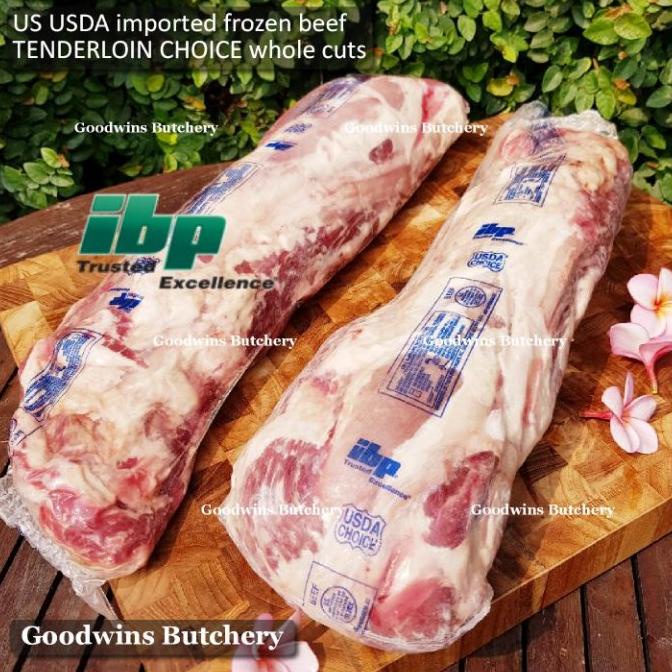 

3.3KG US TENDERLOIN CHOICE WHOLE CUT BEEF IBP / SWIFT USA IMPORTED DFGH5136