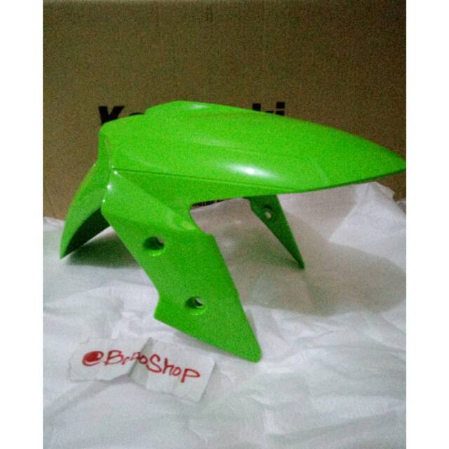 Spakbor slebor Depan hijau Ninja 250 FI old original