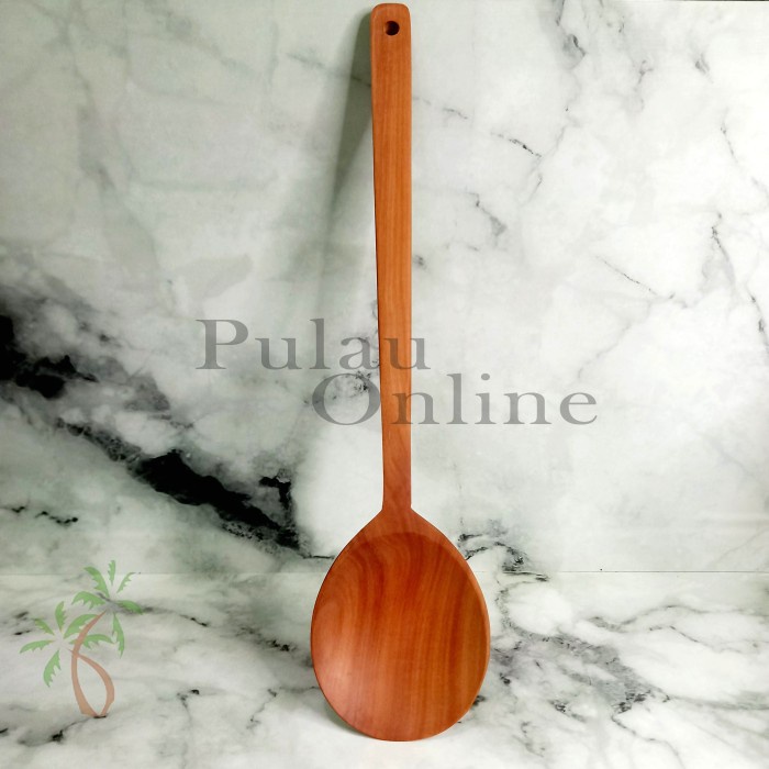 Sodet BULAT 33cm  / Spatula / Sendok / Sutil / Centong Pengaduk Kayu Sawo Panjang 33 CM