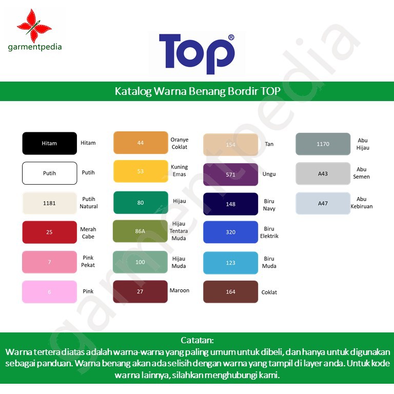 TOP BENANG BORDIR RAYON WARNA LENGKAP-2