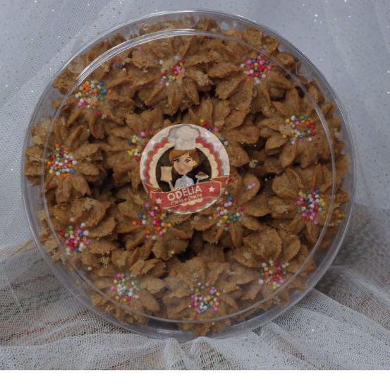 

Kue kering (semprit bunga moka)