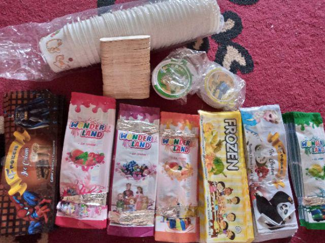 [bisa Cod] Kemasan Es Unik / Model Kemasan Es Krim / Jual Plastik Kemasan Es Krim / Bungkus Es Krim