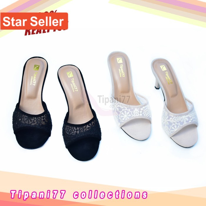 HEELS STRAPPY WANITA SANDAL PESTA UNDANGAN SANTAI CEWEK EMORY HIIL MURAH MODEL IMPORT GC BRUKAT MIKA