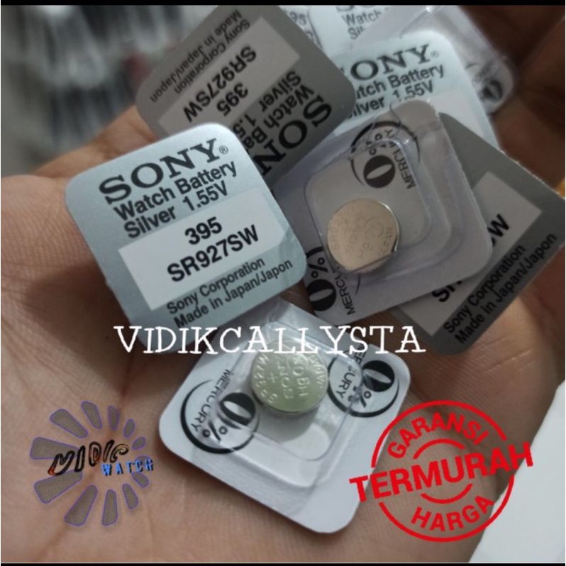 BATREI BATRE BATERAI JAM SONY MURATA 399 / 395 / SR927SW / SR927W SR 927 SW / W ORIGINAL