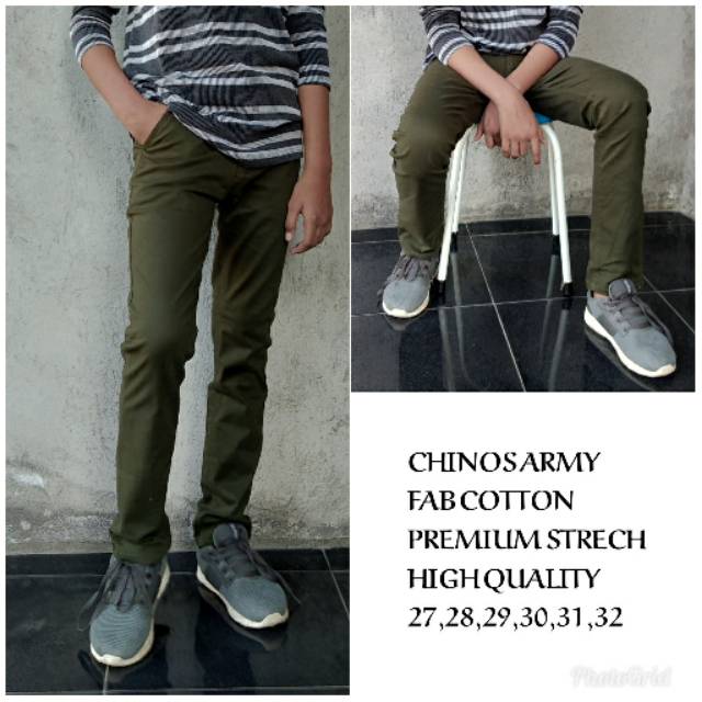 Chinos army skiny