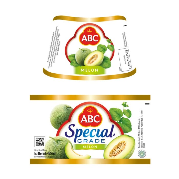 

SIRUP- ABC SIRUP SPECIAL GRADE MELON 485 ML - MULTI PACK 4 PCS -SIRUP.