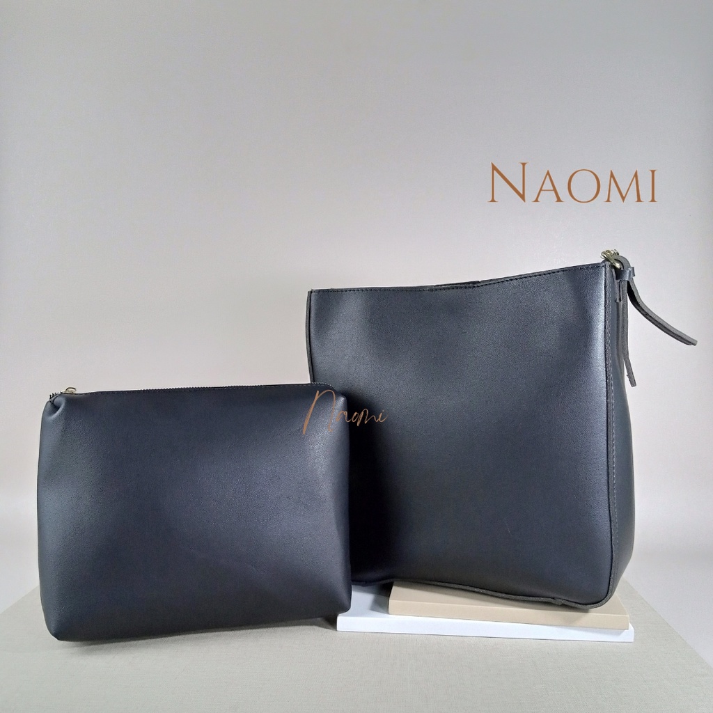 NAOMI - Poppy Shoulder Bag Import Premium Bag - Tas Bahu Wanita Kulit Sintetis - Tas Kerja - tas Besar - Big Size - tas naomi - naomi bag - women bag