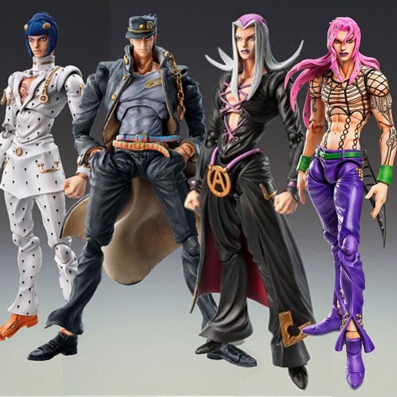 Mainan Action Figure Model Jojo 's Bizarre Adventure Bahan Pvc Untuk Hadiah