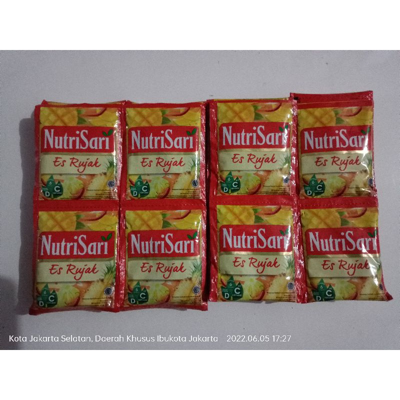 

Nutrisari Es rujak 1 renceng isi10