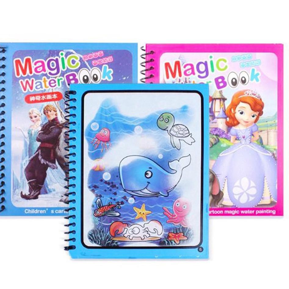 

PROMO 10.10 POLLYROLLY | MAGIC WATER COLOURING BOOK BUKU MEWARNAI MAGIC PENA AIR / WATER DRAWING