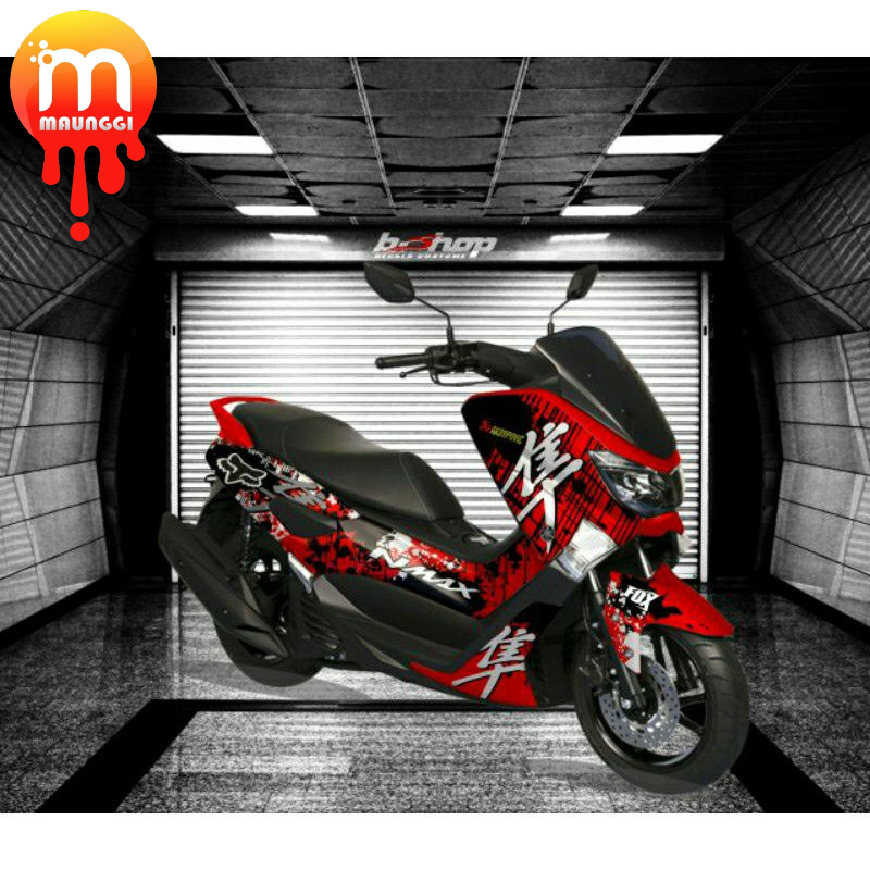 Decal nmax old full body Striping motor nmax 155 full variasi Sticker nmax old 155 Stiker nmax merah