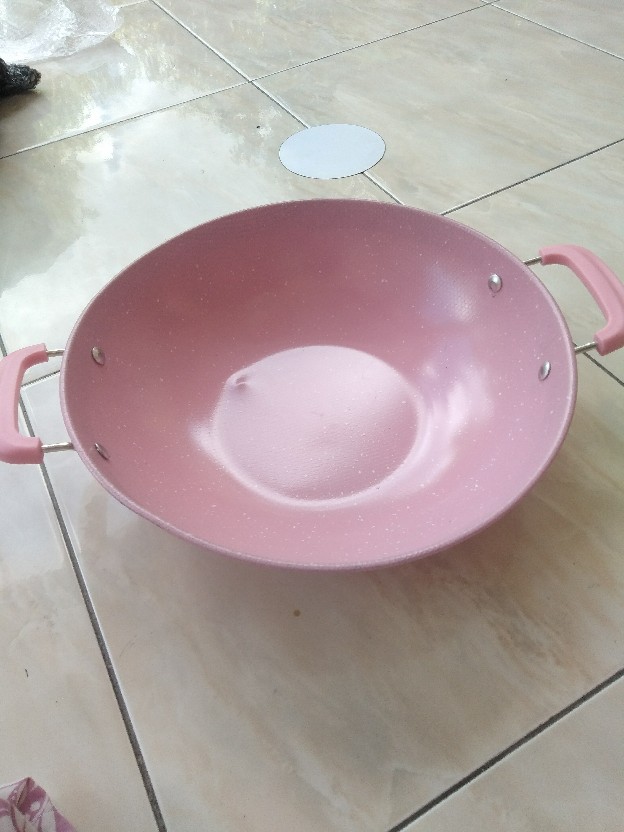 Wajan Enamel Marbel Anti Lengket Warna Size 34cm Kode Cg2 Homeliving