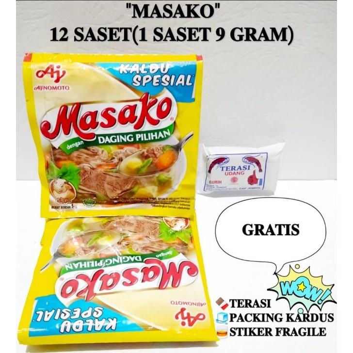 

Masako Daging Kaldu Spesial GRATIS terasi khas Cirebon