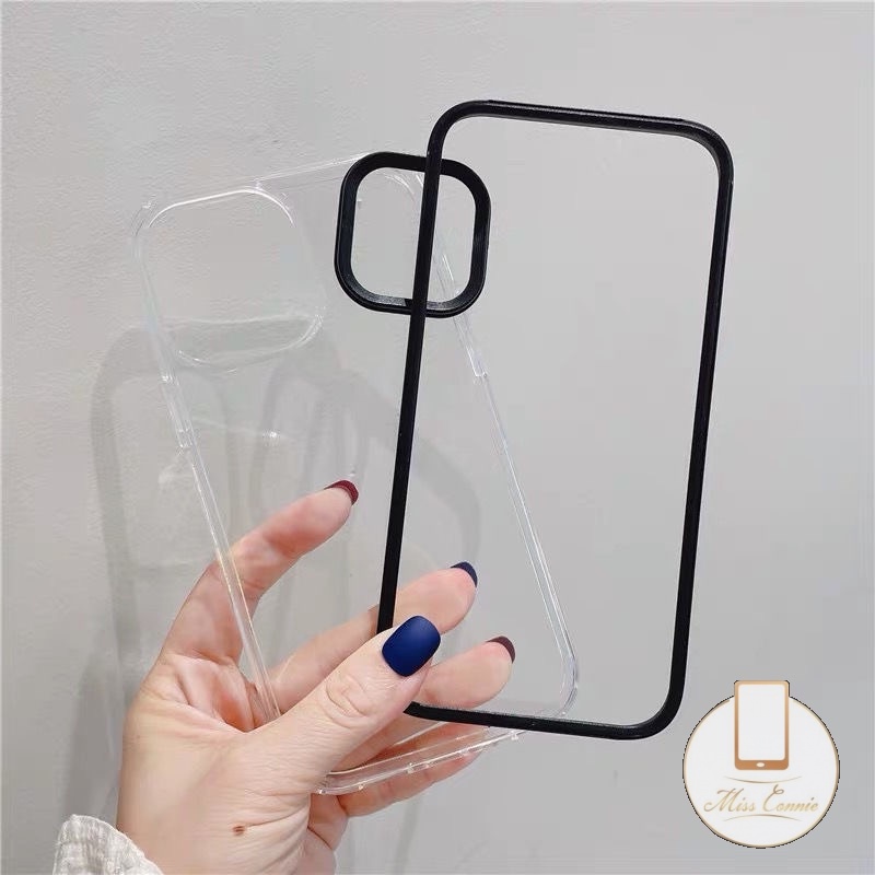 3-in-1 Casing Warna Permen Bening Padat Murni Samsung A14 A13 A53 A03s A03 A12 A22 A32 A11 A20 A31 A30 A02s A72 A33 A52 A52s A50 A30s A50s A20s A71 A51 Shockproof Full Protect Soft Case