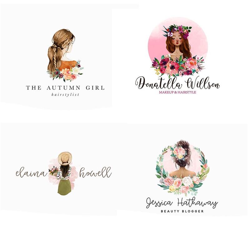 JASA BIKIN DESAIN LOGO OLSHOP GIRL MEWAH DAN UNIK