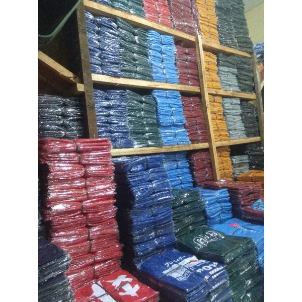 100 rb DAPAT 8 Kaos Polos Dewasa Pria Wanita O-Neck Size L XL Termurah