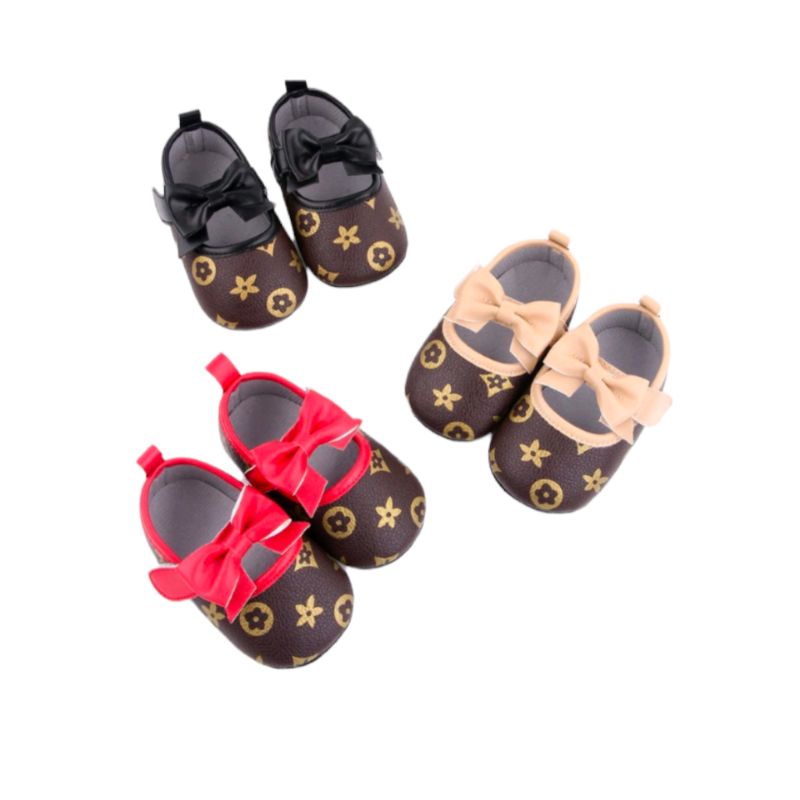 Sepatu Bayi Perempuan 0 - 12 Bulan Murah / Sepatu Prewalker Baby LV Terbaru