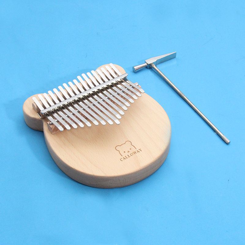 【New】17 keys Kalimba Beech bear kalimbaThumb Piano Acoustic Finger Piano Africa Music Instruments