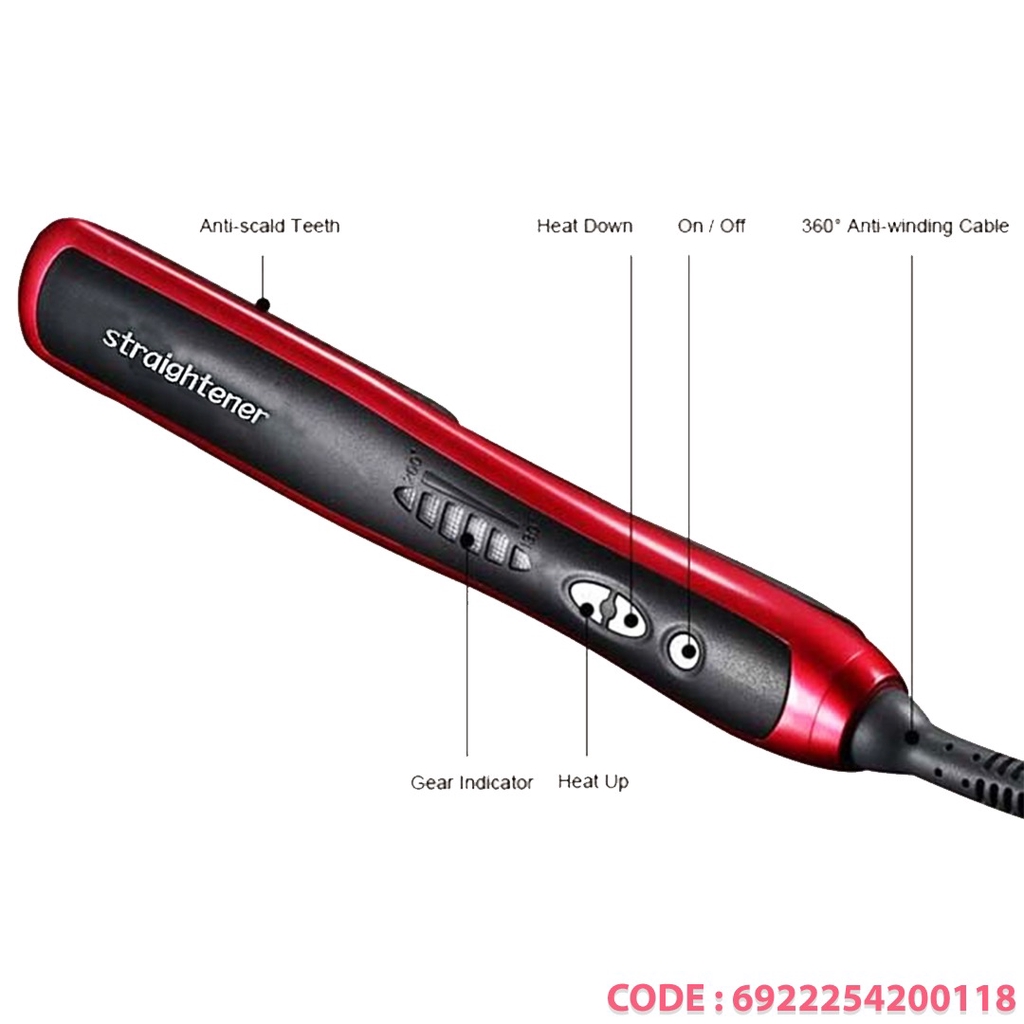 HAIR STRAIGHTENER ASL-908 Catok Sisir Pelurus Rambut New Fast Hair Straightener