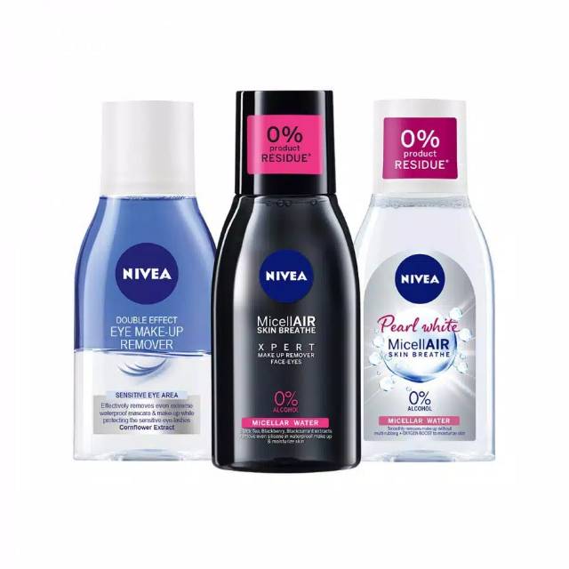 NIVEA MicellAIR Skin Breathe Micellar Water 125ml - Xpert - Pearl White - Hydration - Remover