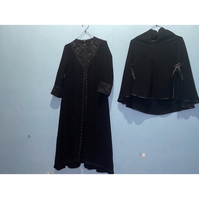 set abaya salwa stelan abaya salwa anak | stelan abaya anak temboro