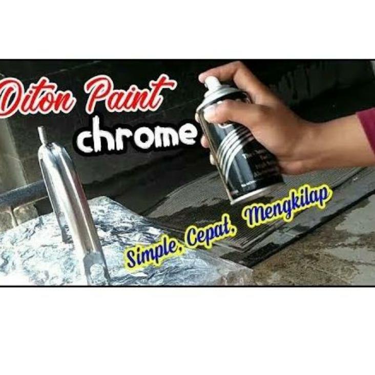 Stok terbatas.. Pilok Pylox Cat Semprot Diton CHROME Crom Chrom Krom Crome Stenlis Mengkilap