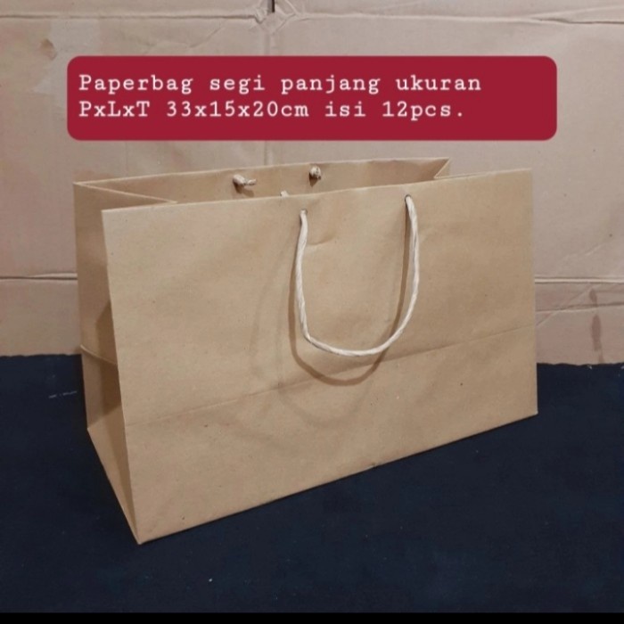 

✨ BISA COD ✨ Kantongan paper bag segi panjang | paper bag roti | tas kado