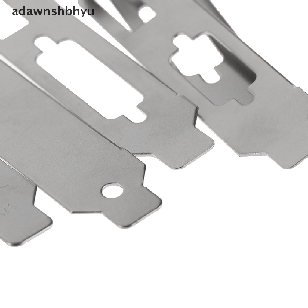 Adawnshbhyu Bracket Adapter Profil Rendah DVI HDMI VGA Port Untuk Kartu Video Grafis Setengah Tinggi